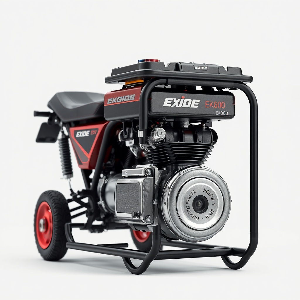 Clean photorealistic photo of Exide EK600 akü