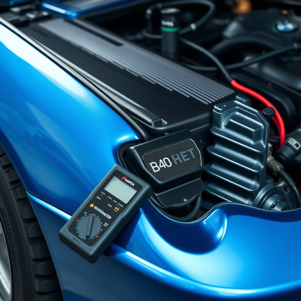 Bir araç motor bölmesinde Varta Blue Dynamic E39 aküsü